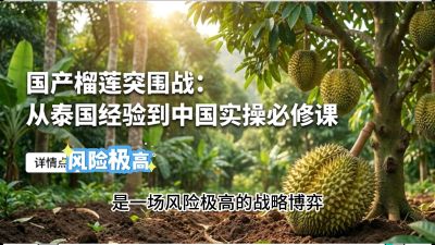 第一节：榴莲突围战：选址决策指南，告别赌运气，用硬指标圈定&ldquo;优生，课程：《国产榴莲突围战：从泰国经验到中国实操的8堂必修课（高阶实战版）》