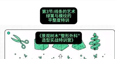 第03节：线条的艺术&mdash;&mdash;绿篱与模纹的平整度特训，课程：《景观树木&ldquo;整形外科&rdquo;造型实战特训营》#识农AI